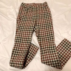 Free People plaid leggings
